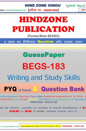 BEGS-183 (EM) Question Bank