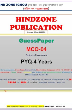 MCO-04 Question Bank (HM)